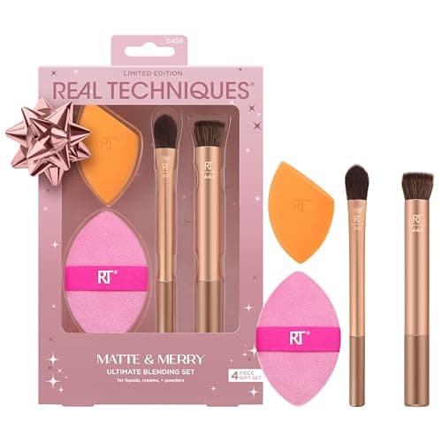 Image of Real Techniques Matte & Merry Ultimate Blending Kit, 4 Piece Limited Edition Gift Set