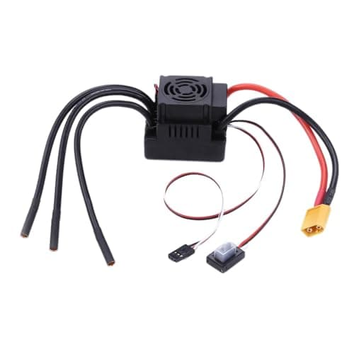 Image of 80A RC Electronic Speed Controller, RC Remote Control Car Electronic Speed Controllers, Car Brushless ESC Model Accessories For Boat Model Ship (XT60 Plug)