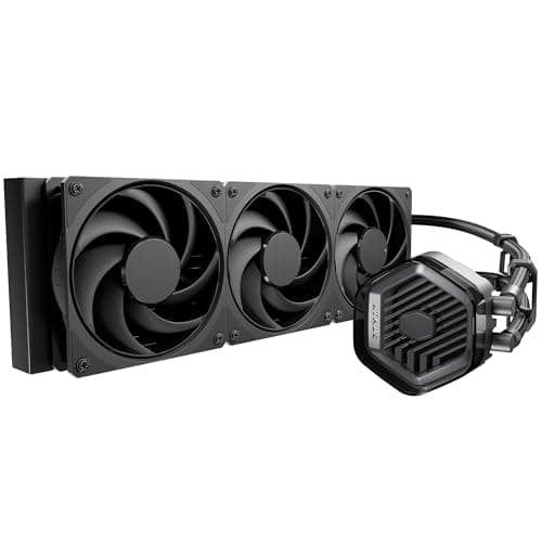Image of Cooler Master MasterLiquid 360 Atmos Stealth CPU Liquid Cooler - AIO Water Cooling System (TDP 300W), Dual Chamber Pump, Pre-Installed Mobius 120 Black Fans, LGA1851/1700 & AM5/AM4 Brackets