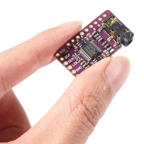 Image of PCM5102 Audio DAC Module, 16/24/32-Bit, 8-384 kHz Sampling, 112 dB SNR, 3.3V Supply