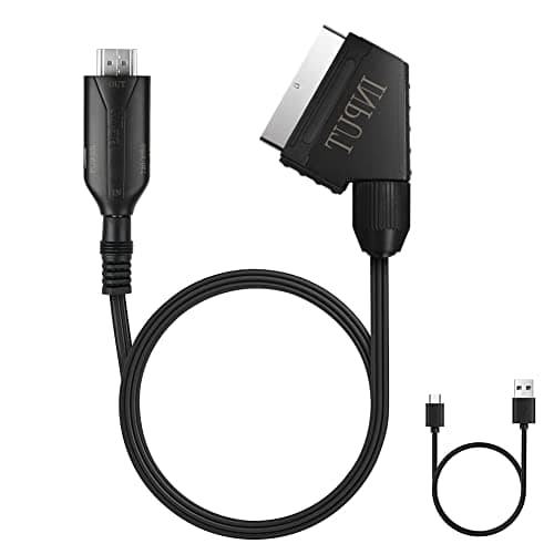 Image of AXFEE Scart to HDMI Converter, All-in-One Video Audio Adapter With SCART Input & HDMI Output, USB Cable, HD 720/1080P for HDTV STB VHS Xbox PS3 Sky Blu-Ray