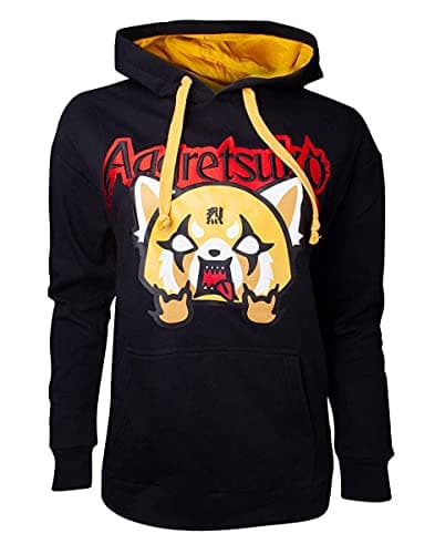 Image of Difuzed Aggretsuko - Aggretsuko Embroidered Women's Sweater (XL) Black