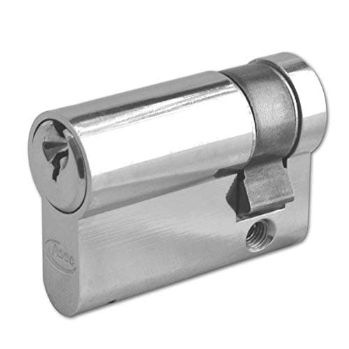 Image of ASEC 6-Pin Euro Half Cylinder - 45mm (35/10) Nickel Plated