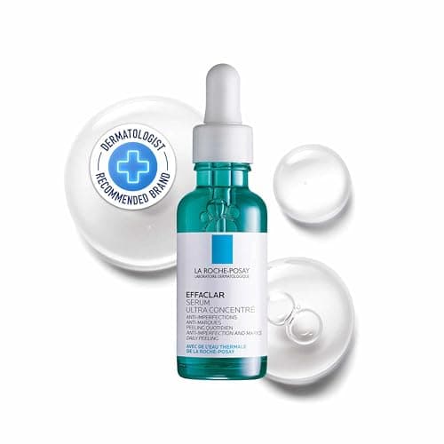 Image of La Roche Posay Effaclar Anti-Aging Facial Serum with Salicylic Acid, Glycolic Acid & Niacinamide, Ultra Concentrated, Targeted Treatment for Blemishes, Fine Lines & Large Pores, 30ml