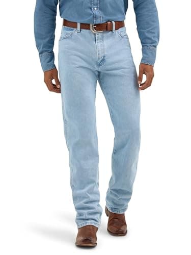Image of Wrangler Men's Original Fit Jean Jeans, Brown, 33W / 36L
