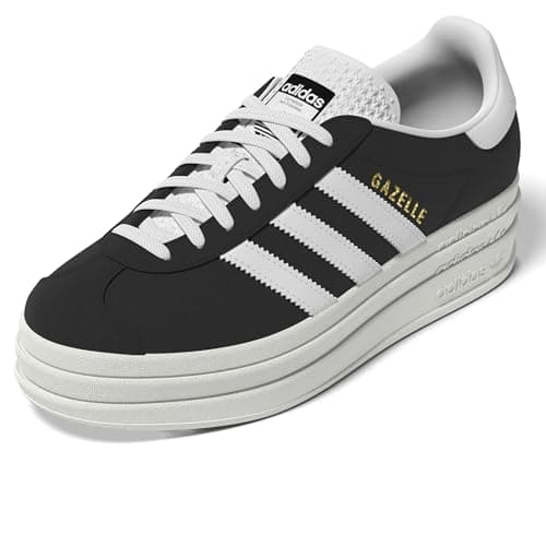 Image of adidas Originals Gazelle Bold W, Women's Trainers, Core Black Core White Semi Lucid Blue, 6.5 UK