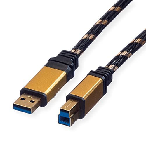 Image of ROLINE GOLD USB 3.2 Gen 1 Cable Type A-B 3m