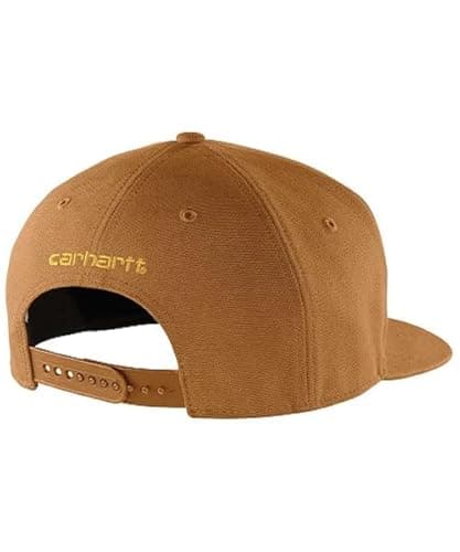 Image of Carhartt Men's Firm Duck Flat Brim Cap, Carhartt® Brown, OS