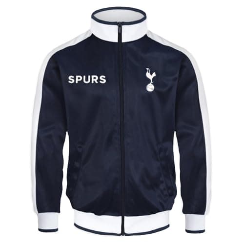 Image of Tottenham Hotspur FC Official Football Gift Mens Retro Track Top Jacket Large