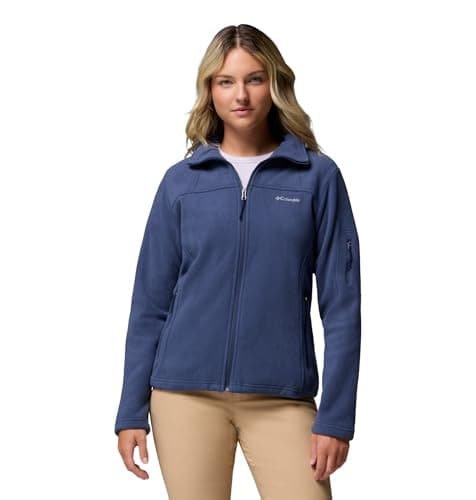 Image of Columbia Women's Fast Trek Jacket, Full Zip Fleece Jacket, Nocturnal, Size M