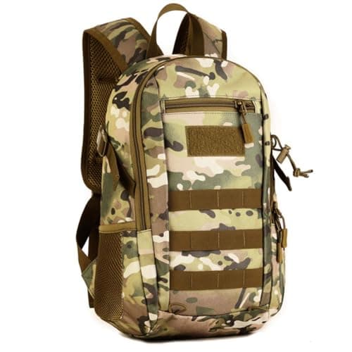 Image of HUNTVP Small Backpack 10L 20L 30L, Tactical Military Molle Backpack Mini Rucksack, School Bag, Daypack Rucksacks for Men Women Boys Girls College, Travelling, Cycling, Hiking, Gym, Running, Outdoors