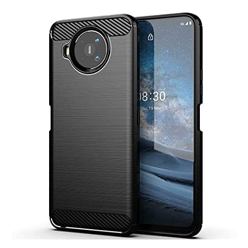 Image of GAPlus Nokia 8.3 5G (2020) Case - Black Ultra Slim Carbon Fibre Shockproof Bumper Case Cover For Nokia 8.3 5G