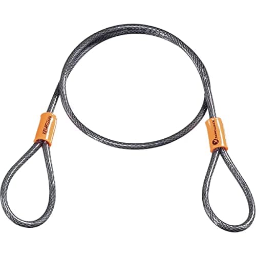Image of Kryptonite KryptoFlex Security Cable, 2.6FT/4FT/7FT/30FT Long Braided Steel Flex Bike Lock Anti-Theft Cable with Looped Ends for Outdoor Equipment, U-Lock and Padlock, 5mm-10mm Thick