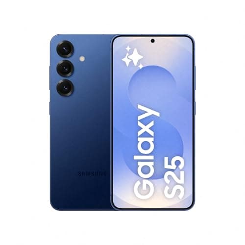 Image of Samsung Galaxy S25 AI Smartphone, Galaxy AI, 12GB Memory, 256GB Storage, 50MP Camera, Navy, 3 Year Manufacturer Extended Warranty (UK Version)