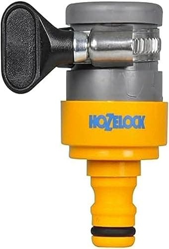 Image of HOZELOCK - Indoor Tap Connector Round ø 14mm - 18mm : For Modern Threadless Kitchen Taps, Adjustable Stainless Steel Collar, Easy and Tight Connection, Loose [2176P9000]