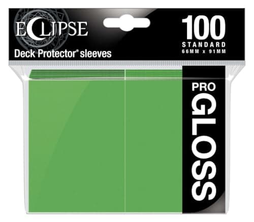 Image of Ultra Pro - Eclipse Gloss Standard Sleeves 100 Pack - Lime Green
