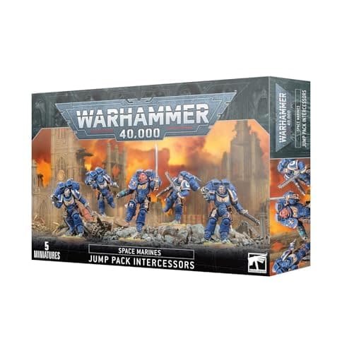 Image of Games Workshop - Warhammer 40,000 - Space Marines: Jump Pack Intercessors, Blue