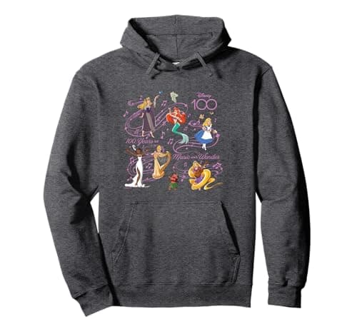 Image of Disney 100 Years of Music and Wonder Princess Songs D100 Pullover Hoodie