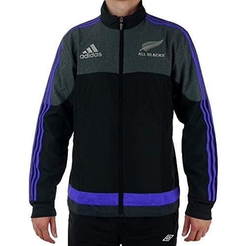 Image of adidas New Zealand All Blacks 2016 Players Presentation Rugby Jacket - Size S