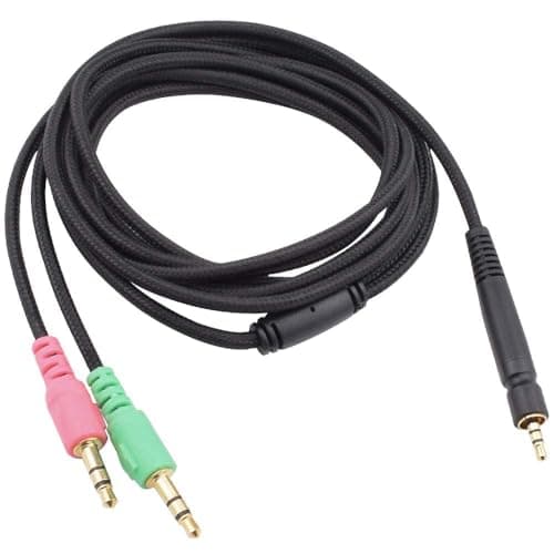 Image of Zosvoses Replacement UNP PC GSP600 Headphones Audio Cable Extension Cord Compatible with Sennheiser G4ME ONE, Game Zero, PC 373D, GSP 350, GSP 500, GSP 600 Gaming Headsets (6.6ft)