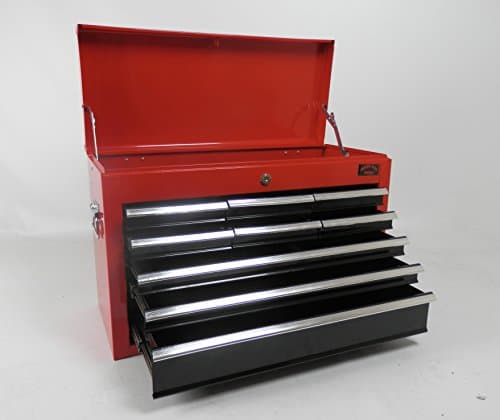 Image of dirty pro tools™ LARGE LIGHTWEIGHT 9 DRAWER TOOL BOX CHEST WITH KEY LOCK AND US BALL BEARING SLIDES DRAWERS