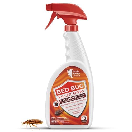 Image of Bed Bug Killer Spray 650ml | for Bed Bugs, Eggs, Nymphs and Larvae | Complete Treatment | Spray for Mattresses, Bed Frames & Carpets | Non-Staining & Low Odour, Quick & Easy Application