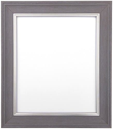 Image of FRAMES BY POST Scandi Slate Grey Picture Photo Frame 14 x 11 inch
