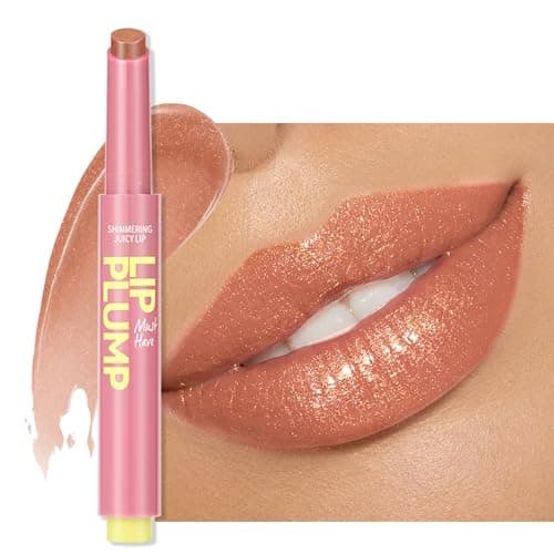 Image of Erinde Plumping Lipstick with Gloss Finish, Tinted Lip Balm Style Lip Color, Long Lasting Moisturizing Lipstick for Women, High Pigment Nude Shades for Daily Makeup, Party & Travel Use,#01