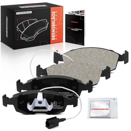 Image of Frankberg Brake Pad Set incl. 4x Pads Front Compatible with 500 312 Punto 199 Punto Evo 199 Punto Evo Box/Hatchback 199 500 C 312 Replace# 77365811