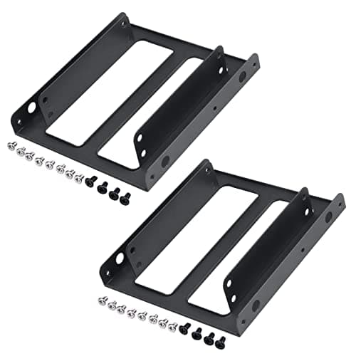 Image of Akasa SSD & HDD Adapter | 3.5 Inch to 2.5 Inch Mounting Bracket Converter | Internal Hard Disk Drive and Solid State Drive Bracket | 2 Pack | AK-HDA-03-KT02