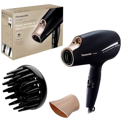 Image of Panasonic EH NA9J K825 Nanoe Folding Hair Dryer