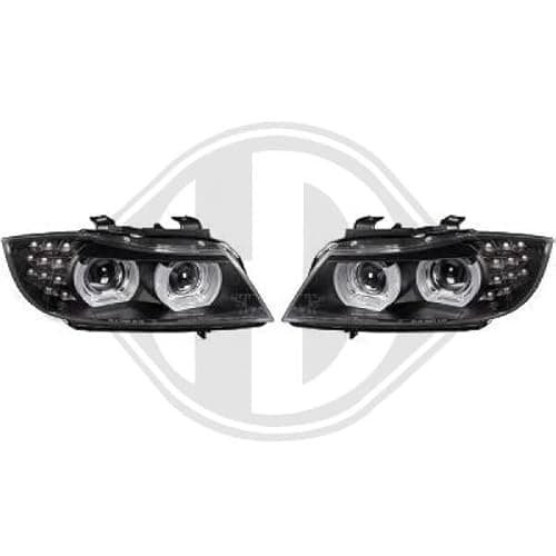 Image of Diederichs Design headlight set E90/91 08-12 clear glass/black
