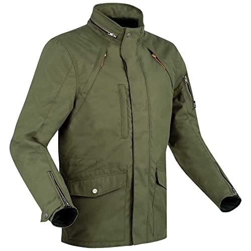 Image of Segura, Irvine Men's Motorcycle Jacket Khaki M