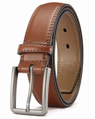 Image of CHAOREN Mens Belts Leather - 1 3/8" Dress Belts for Men - Perfect for Work Business and Casual Jeans