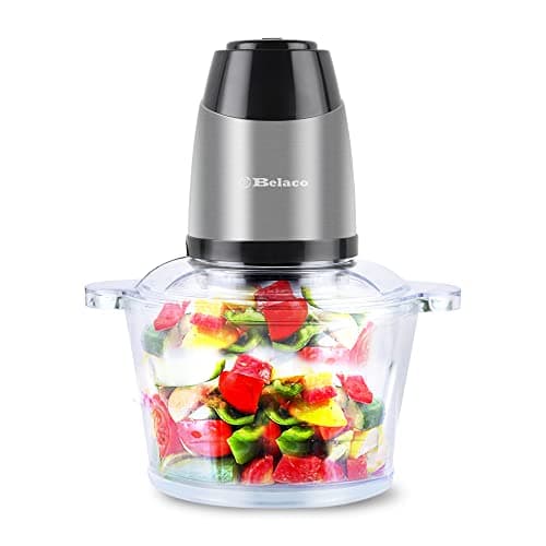 Image of Food Processor Blender Mixer Chopper Meat 2L Glass Bowl Vegetable Grinder Fruits Nut Multi-Functional Sharp Steeliess Steel Blade