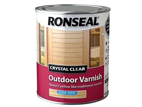 Image of Ronseal CCODVS750 750 ml Crystal Outdoor Satin Finish Varnish - clear