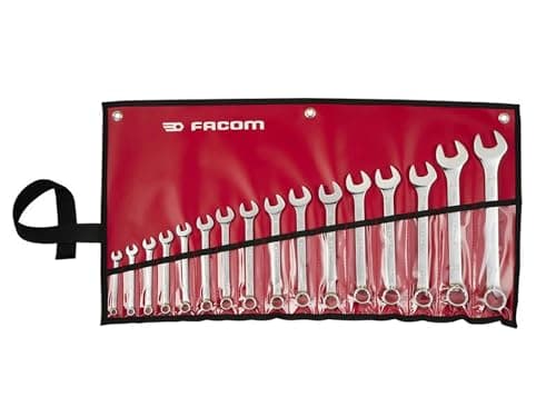 Image of Facom 40B.JV16PB 40B Series Slim Metric Combination Spanner Set, 16 Piece 6–24mm