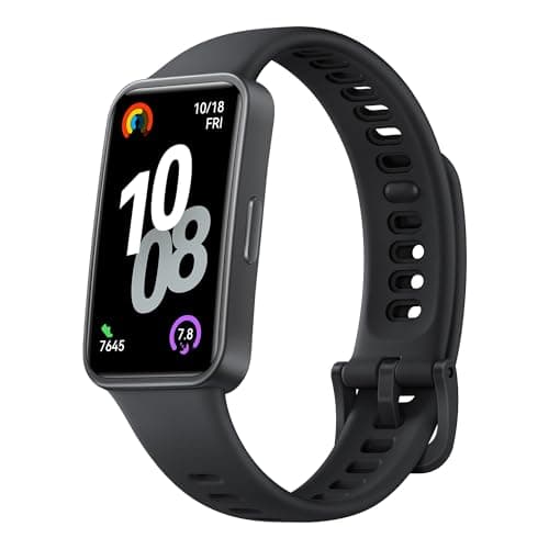 Image of HUAWEI Band 10 Smartwatch up to 14 Days Battery Life, iOS & Android, Average Sleep HRV and Sleep Insights with an AI-powered Fitness Monitoring Tracker, Sleep Breathing Awareness, Fast Charging, Black