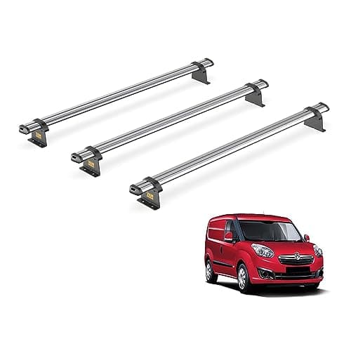 Image of Van Guard Trade Roof Rack for Vauxhall Combo D (2012-2018) 3 Steel Roof Bars [Only Suitable for Standard Roof (H1) Models] - UltiBar Trade - SB284-3