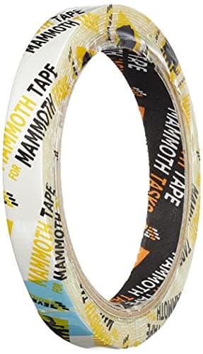 Image of Everbuild Mammoth Powerful Grip Tape – Reinforced Double Sided Tape – Heavy Duty – Clear – 12mm x 2.5m