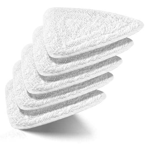 Image of XIANGBIN 5 Pack Steam Mop Replacement Pads Compatible with Vileda Steam Mop Head Replacement,Fine Microfibers Machine Washable Water Washing