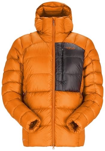 Image of Rab Men's Mythic Ultra Jacket - Down Insulated Windproof Hooded Coat for Alpine Climbing, & Mountaineering - Marmalade - Medium