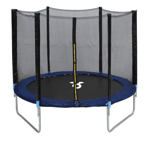 Image of CHARLES BENTLEY Monster, Children's, 10ft Trampoline, with Safety Net Enclosure, Foam Padding, Galvanised Steel Frame, Sports, Gymnastics, Outdoor Play, Family, Kids, Enclosure Poles (305x305x220cm)