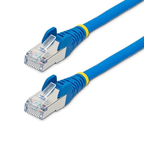 Image of StarTech.com 2m CAT6a Ethernet Cable - Low Smoke Zero Halogen (LSZH) - 10 Gigabit 500MHz 100W PoE RJ45 S/FTP Blue Network Patch Cord Snagless w/Strain Relief (NLBL-2M-CAT6A-PATCH)
