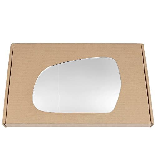 Image of Less4spares Wing Mirror Glass Left Compatible with Audi A4 2010-2015 STICK-ON Passenger Near Side with Blind Spot