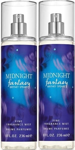 Image of Britney Spears Midnight Fantasy Ladies Womens Fine Fragrance Mist Oriental 236 ml 2 Pack