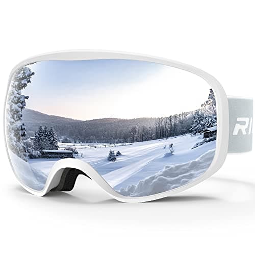 Image of RIOROO Ski Goggles, Skiing Goggles For Snowboard Jet Snow 100% UV Protection, Anti-glare Ski Goggles Dual Lens For Women Men Youth OTG Over Helmet Compatible, Skiing Snowboarding Cycling Motorcycle