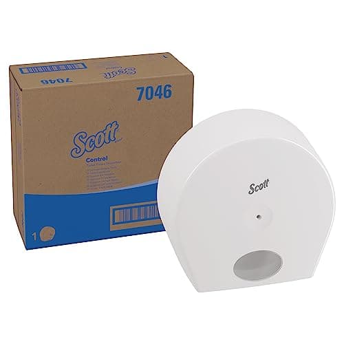 Image of Scott Control Toilet Paper Dispenser 7046 - 1 x White Toilet Roll Dispenser