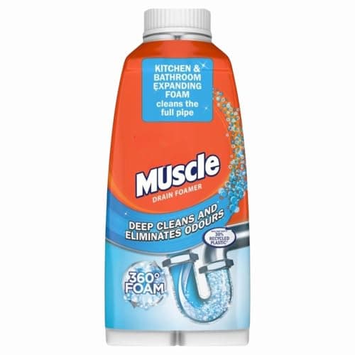 Image of Mr Muscle Drain Foamer 500ml x 1, Deep Cleans and Eliminates Odours, Bathroom Kitchen Pipes Unblocker with Welari Thank You Card | (1pack)