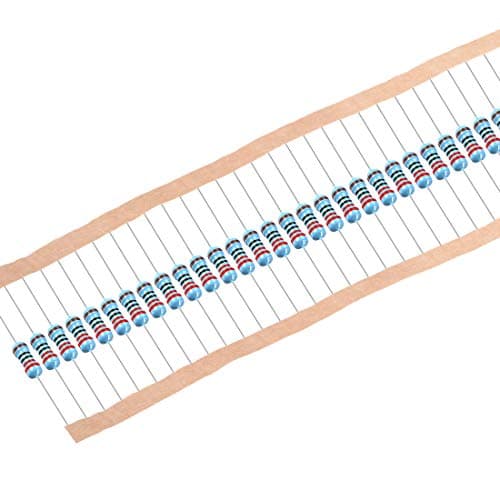 Image of sourcing map 300Pcs 220 Ohm Resistor, 1/4W 1% Tolerance Metal Film Resistors, Lead, 5 Bands for DIY Electronic Projects and Experiments